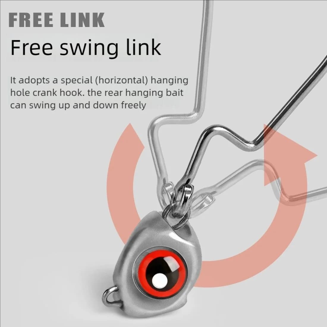 Swimbait Jighoved Kroge, 10-30 stk