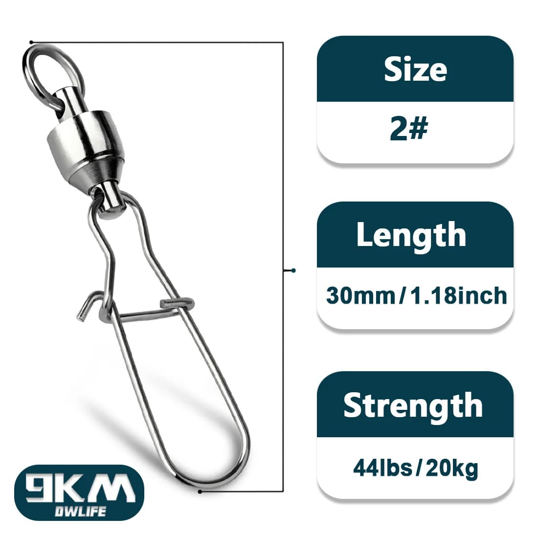 Kuglelejervirbler med Duolock-karabiner