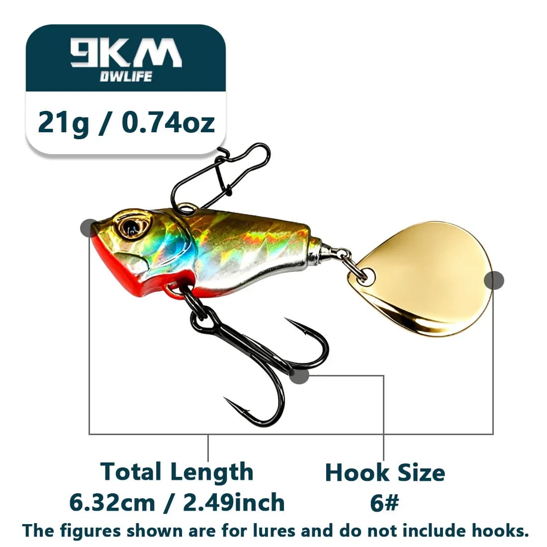 Sinkende VIB tail spinner crankbait kunstagn