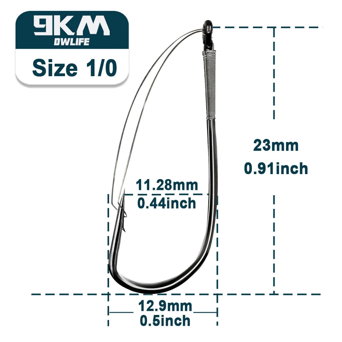 Ukrudtsfri wacky rig ormekroge, 10-30 stk