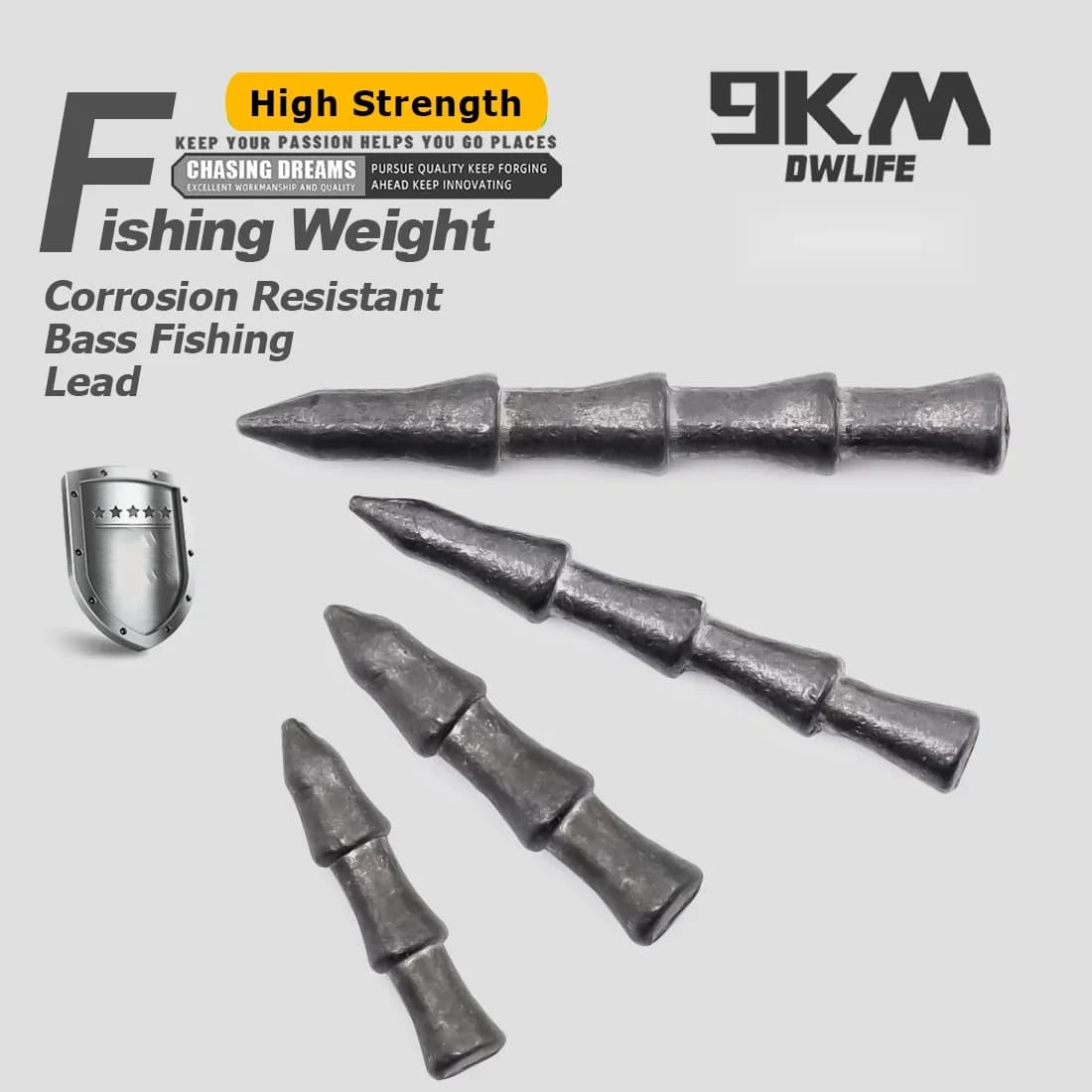 Søm-vægte til Neko- og Wacky-rig bass-fiskeri
