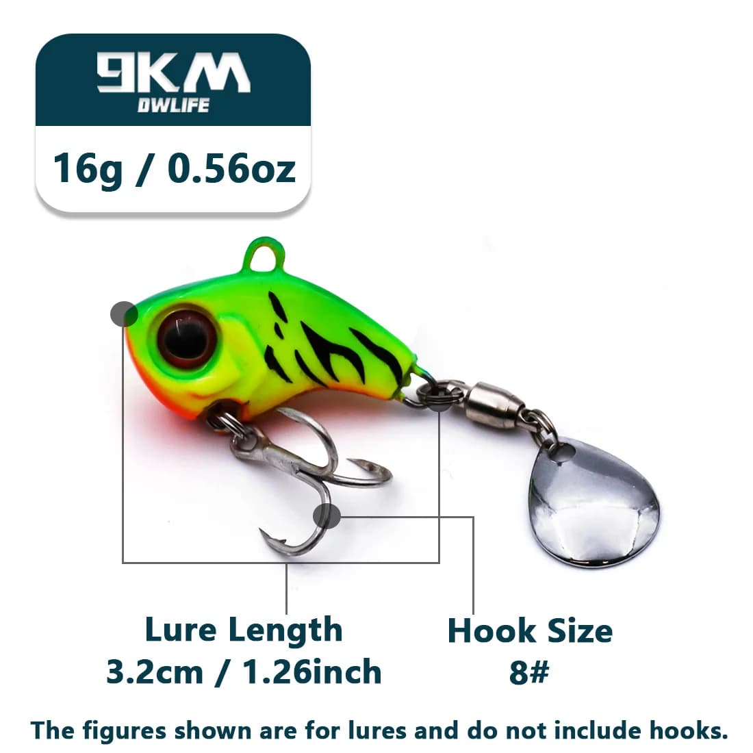 Sinkende VIB tail spinner crankbait kunstagn
