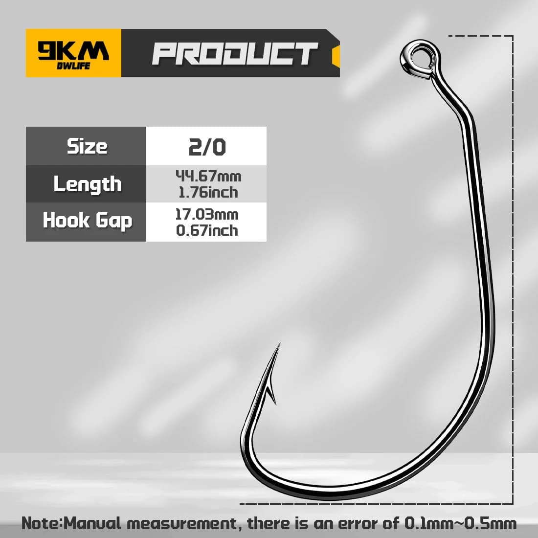 25-100 stk. EWG Wacky Jig Orm kroge