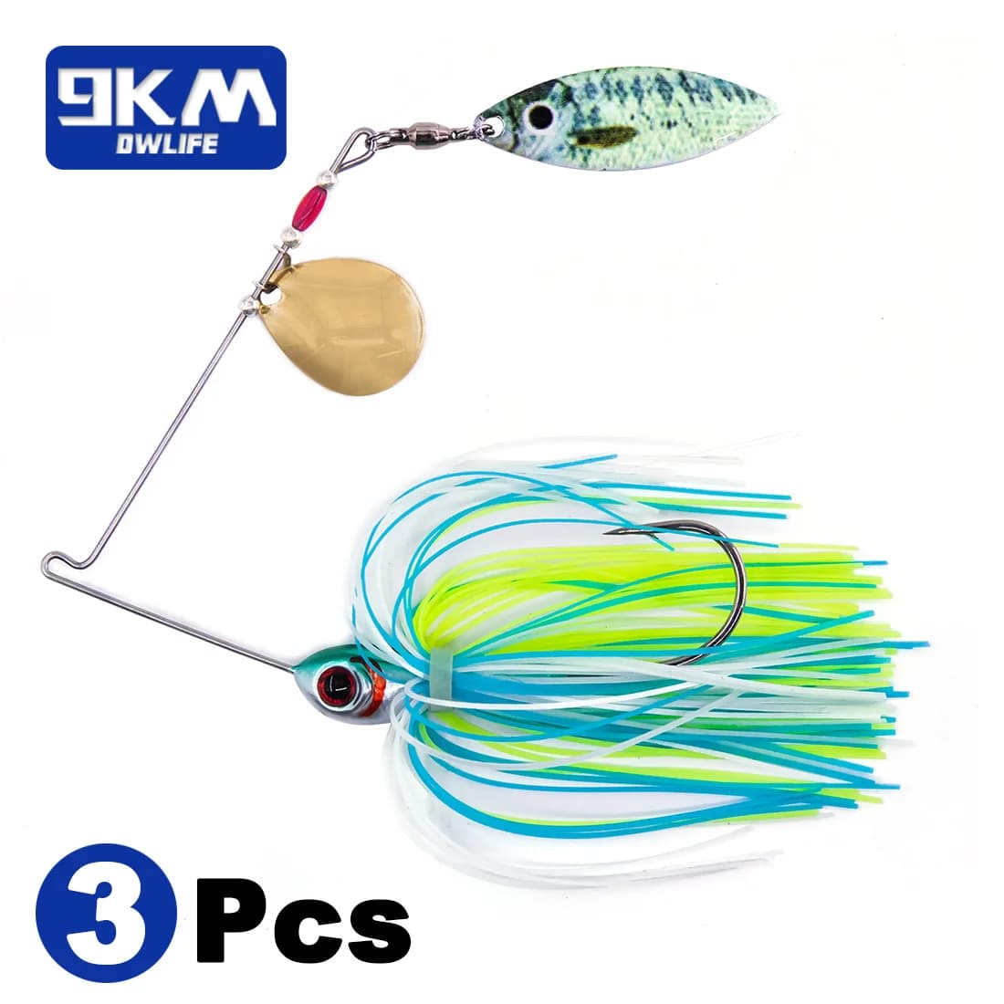 Spinner Baits med Willow- og Colorado-blade