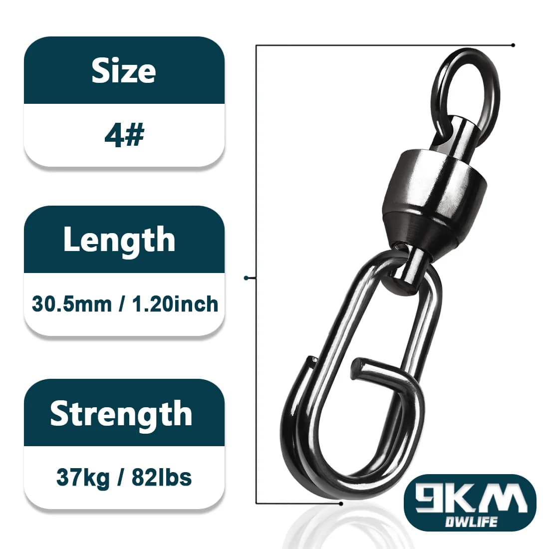 Kuglelejre-svajer med Power Clip-karabiner