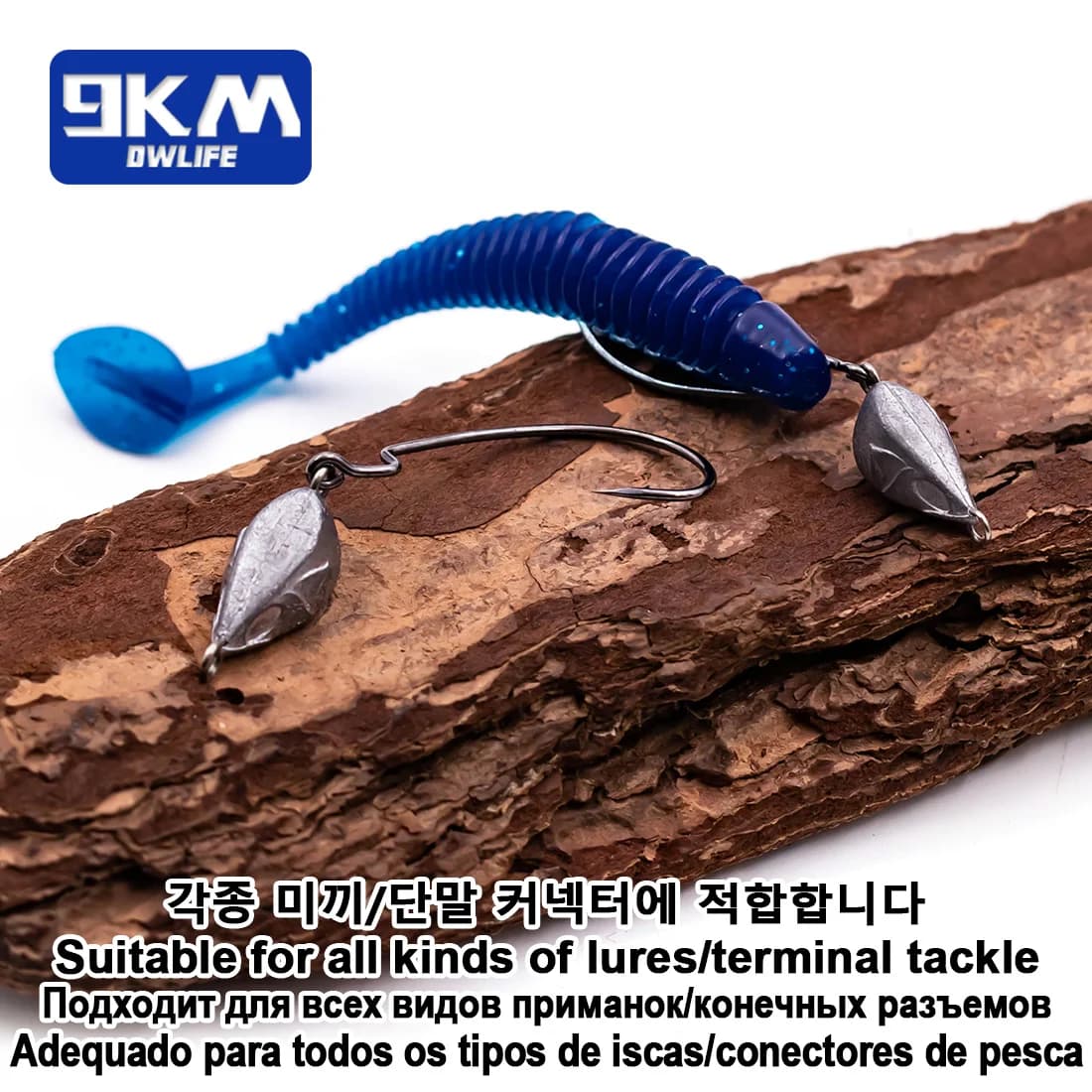 Jig Head EWG Kroge med bredt gab til soft lures