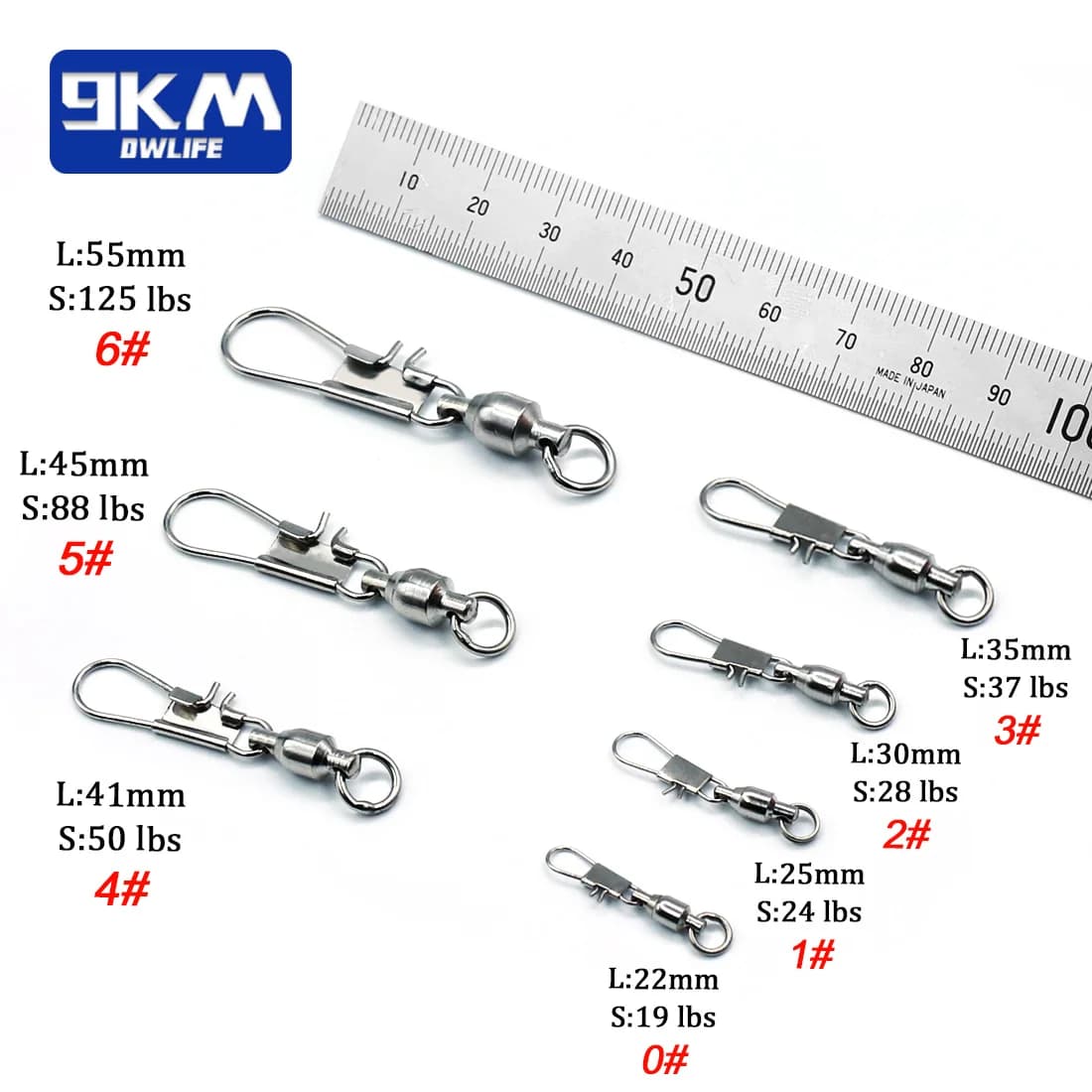Kugleleje sammenlåsende snap-pin wirbel