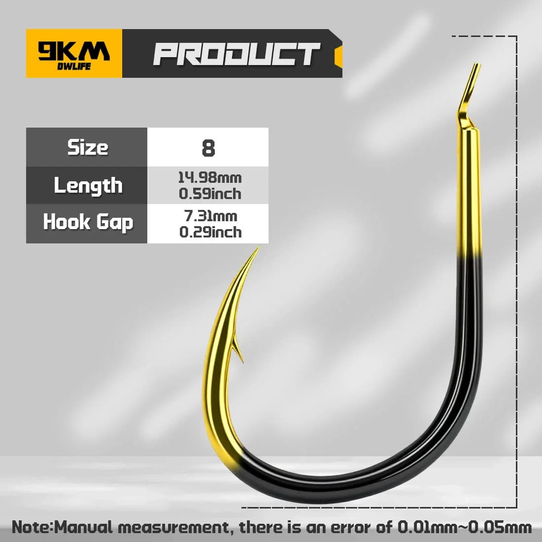 20-40 stk. Black Gold Saltwater Circle Hooks