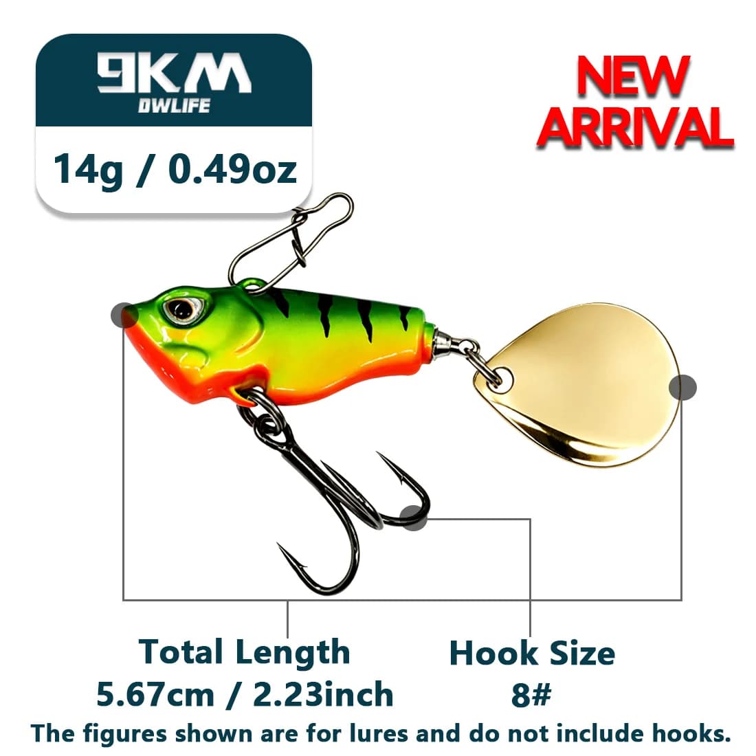 Sinkende VIB tail spinner crankbait kunstagn