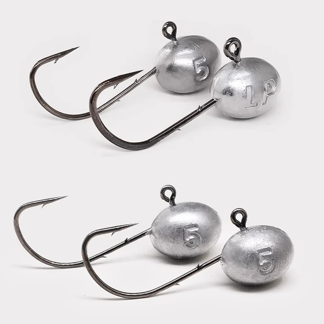 Mikro jighead-krog, 1,5g-7,5g, dobbelt modhage, 10 stk