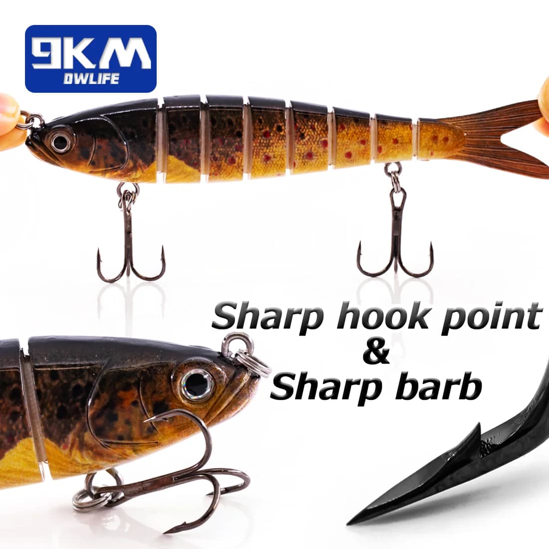 27g Multi-Jointed Slow Sinking Swimbait Lure