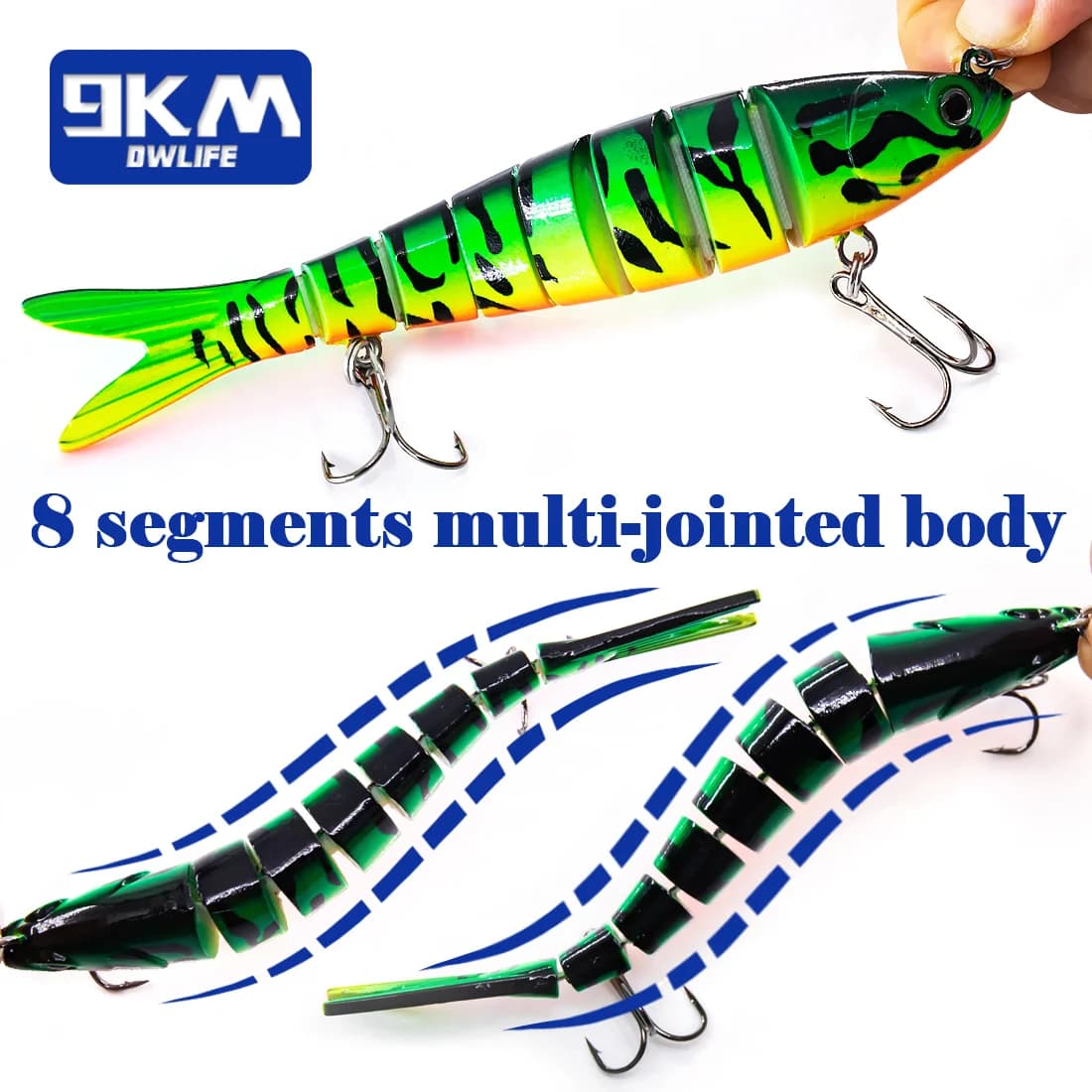 27g Multi-Jointed Slow Sinking Swimbait Lure