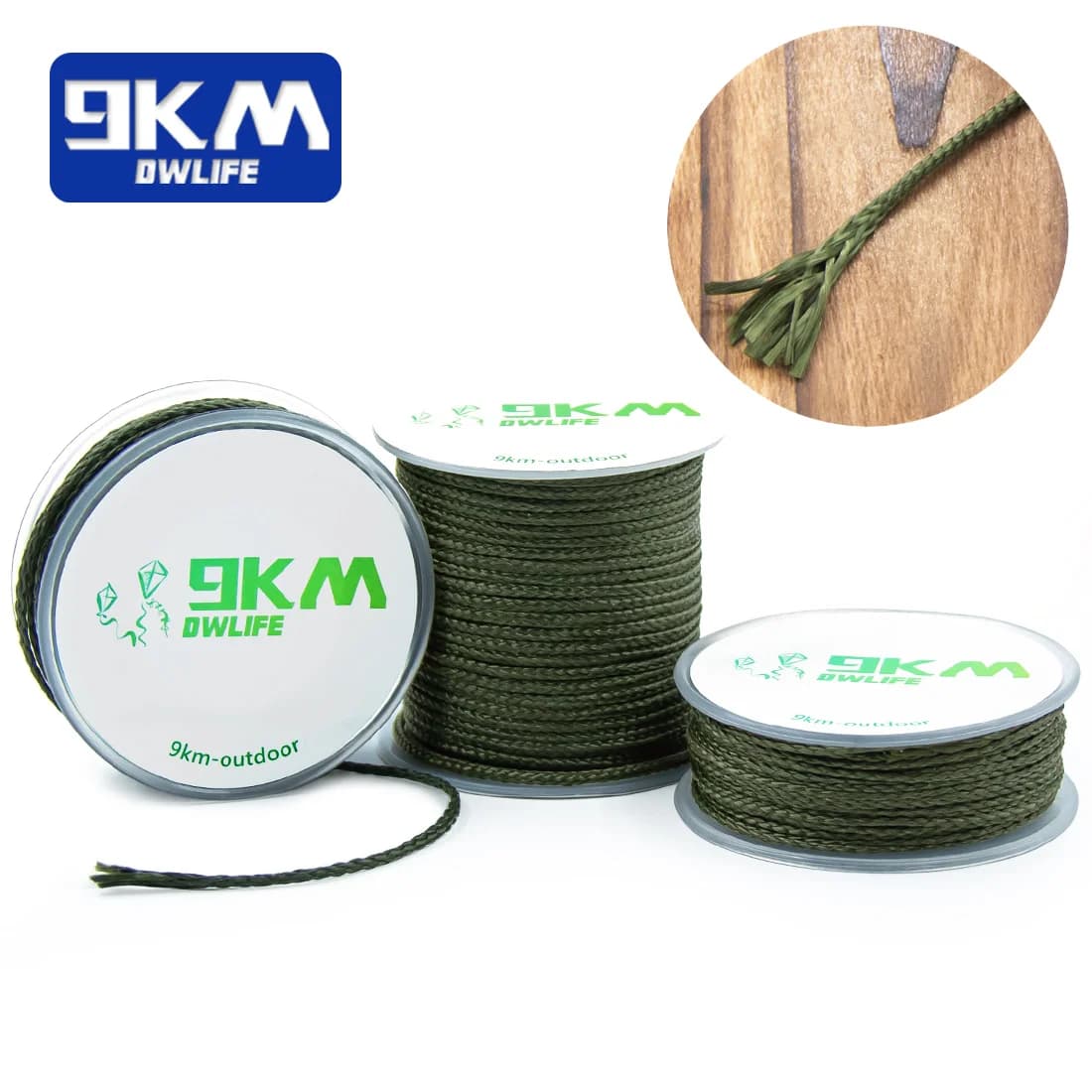 Flettet Kevlar-line til camping, hængekøjer og fiskeri