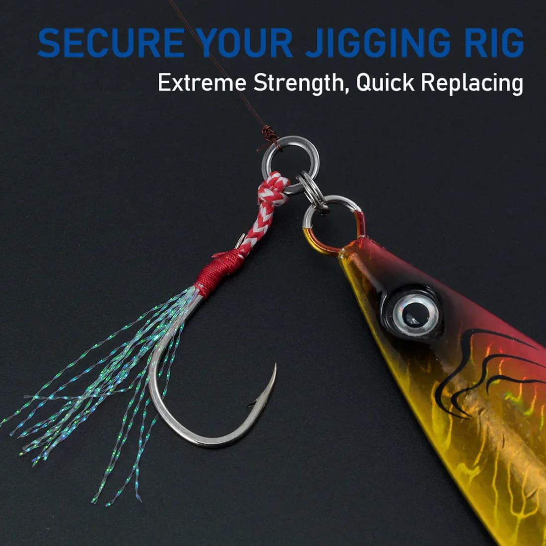 Rustfrie stålringer til jig rigs