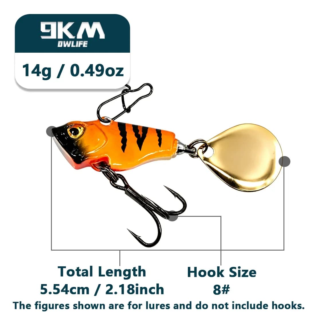 Sinkende VIB tail spinner crankbait kunstagn